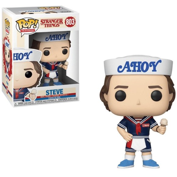 Funko Pop! Stranger Things Steve Scoops Ahoy #803 New - Picture 1 of 1